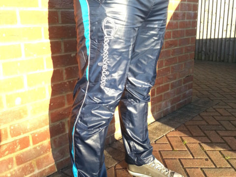 Men's Champion Shiny Tracksuit Nylon Pants