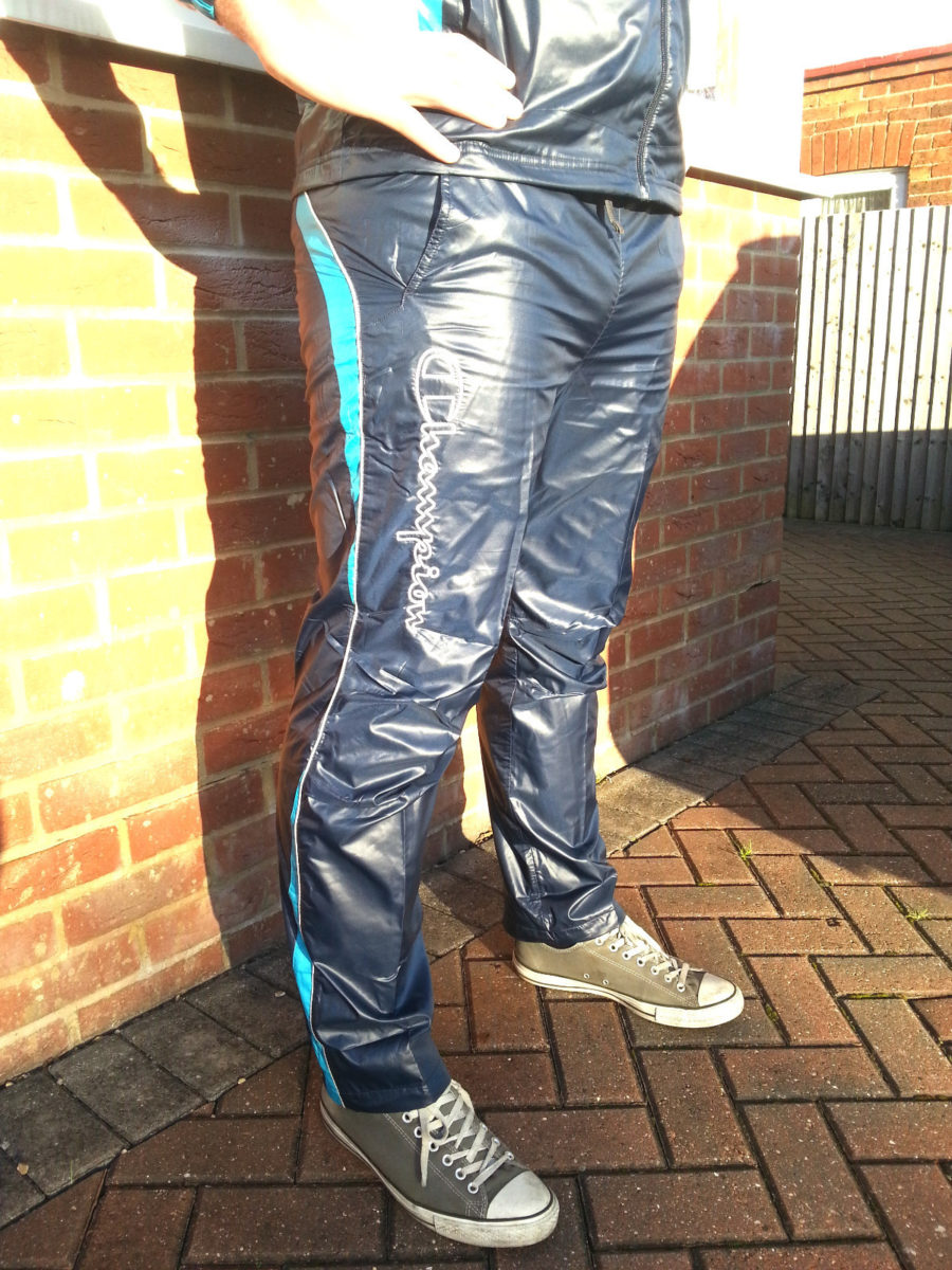 Men's Champion Shiny Tracksuit Nylon Pants