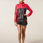 Black and Red Shiny Puma Jacket Full Frontal