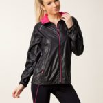 Rohnisch Alba Running Jacket in Black Front View