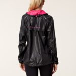 Rohnisch Alba Running Jacket in Black Back View