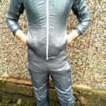 Men's Gray Champion Tracksuit Front View